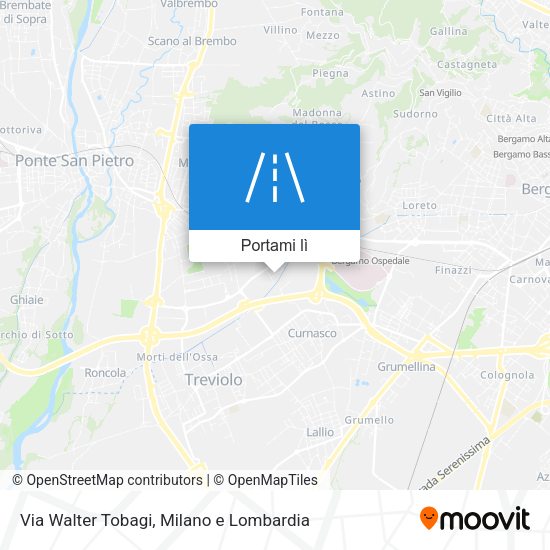 Mappa Via Walter Tobagi