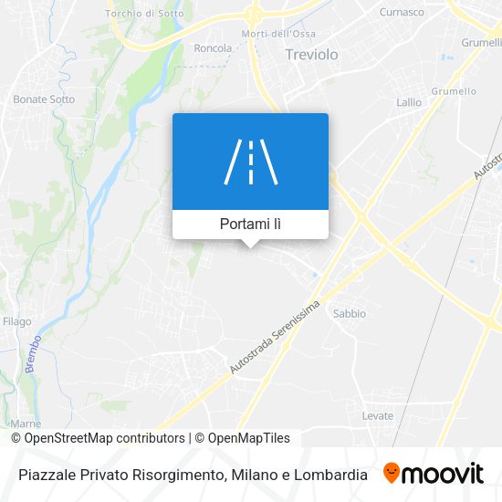 Mappa Piazzale Privato Risorgimento