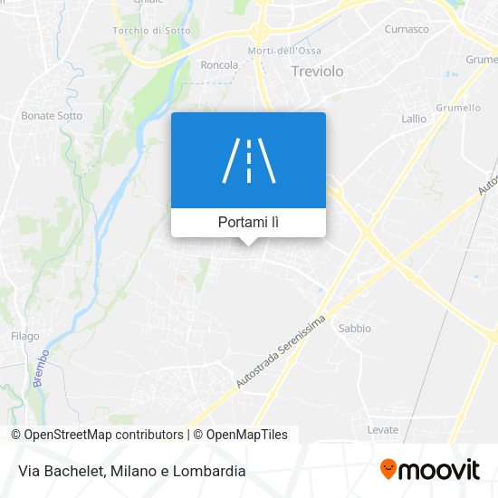 Mappa Via Bachelet