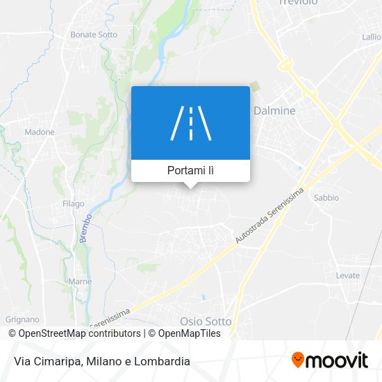 Mappa Via Cimaripa