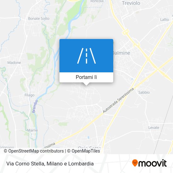Mappa Via Corno Stella