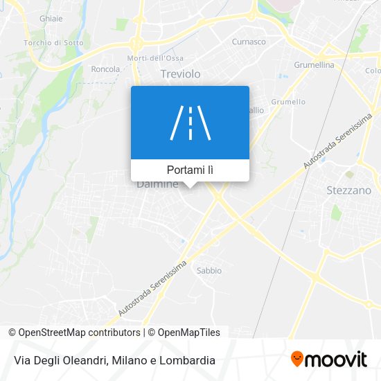 Mappa Via Degli Oleandri