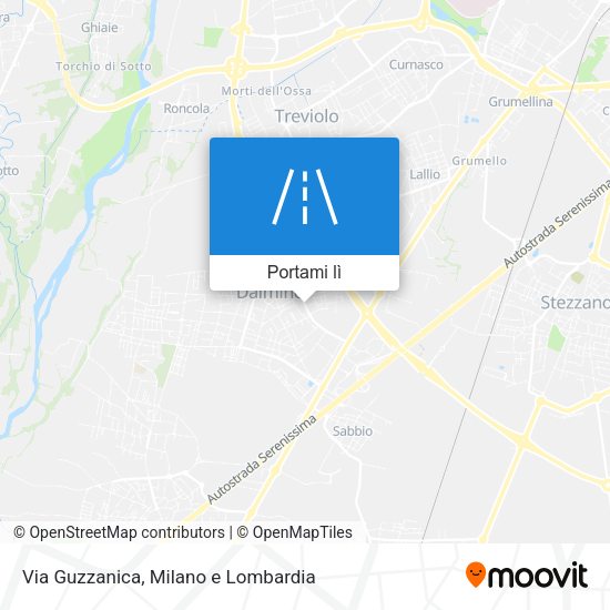 Mappa Via Guzzanica