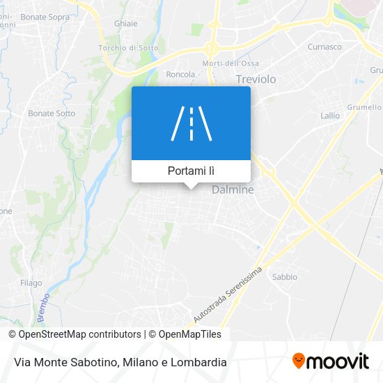 Mappa Via Monte Sabotino