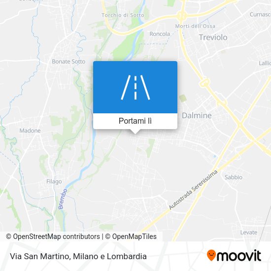 Mappa Via San Martino