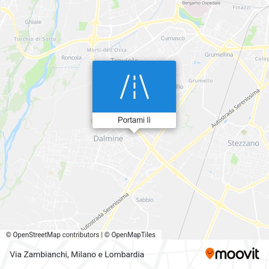 Mappa Via Zambianchi