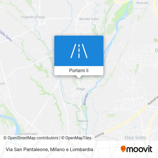Mappa Via San Pantaleone