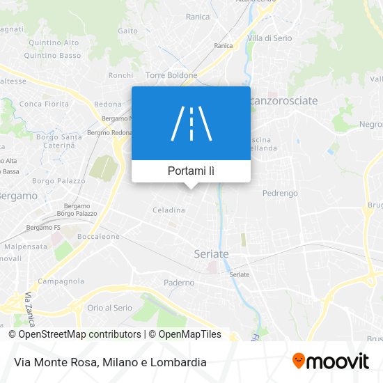 Mappa Via Monte Rosa