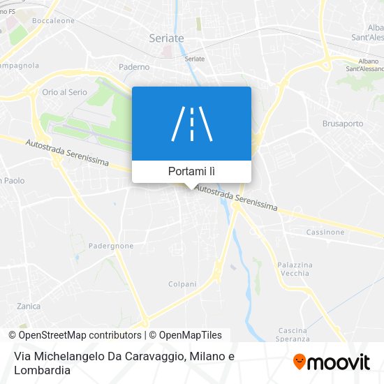 Mappa Via Michelangelo Da Caravaggio