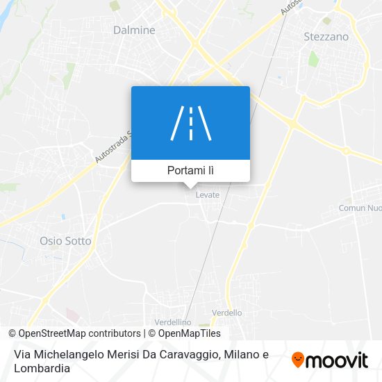 Mappa Via Michelangelo Merisi Da Caravaggio
