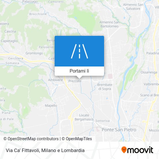 Mappa Via Ca' Fittavoli