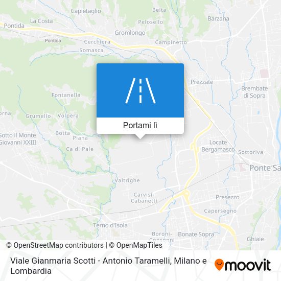 Mappa Viale Gianmaria Scotti - Antonio Taramelli