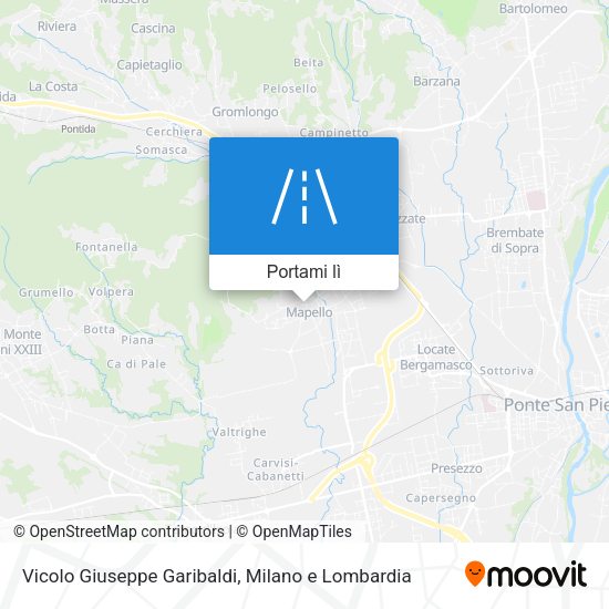 Mappa Vicolo Giuseppe Garibaldi