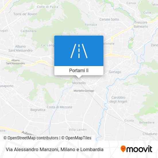 Mappa Via Alessandro Manzoni