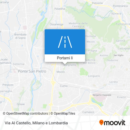 Mappa Via Al Castello