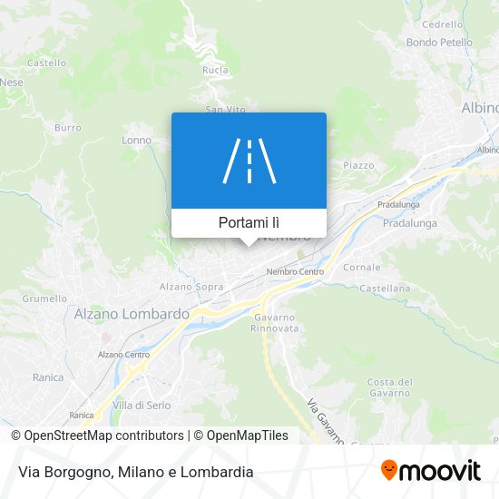 Mappa Via Borgogno