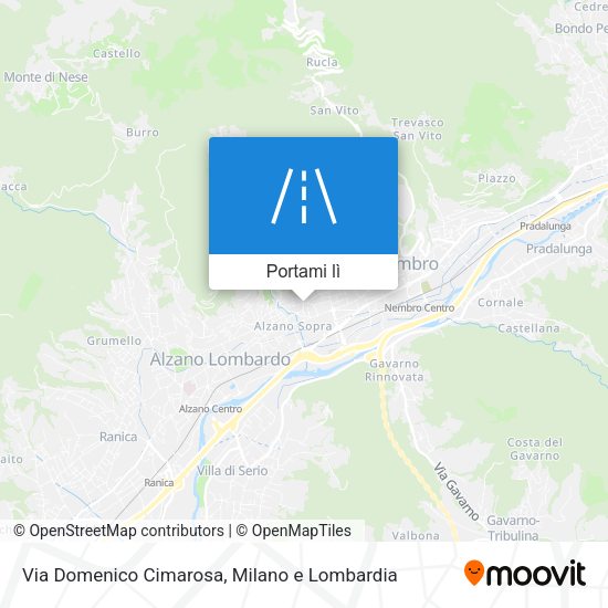 Mappa Via Domenico Cimarosa