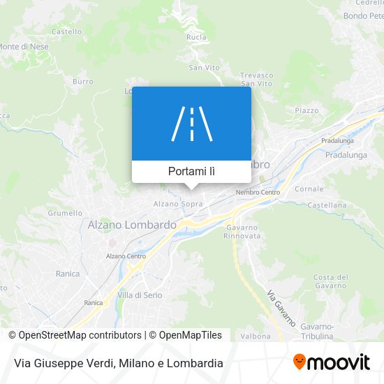 Mappa Via Giuseppe Verdi