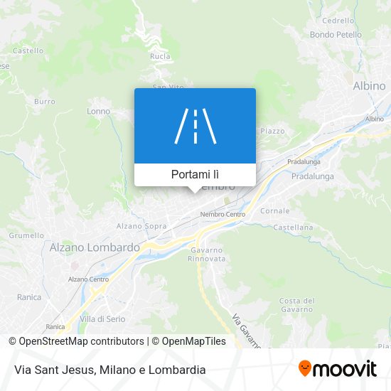 Mappa Via Sant Jesus