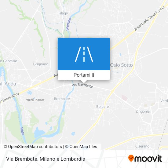 Mappa Via Brembate