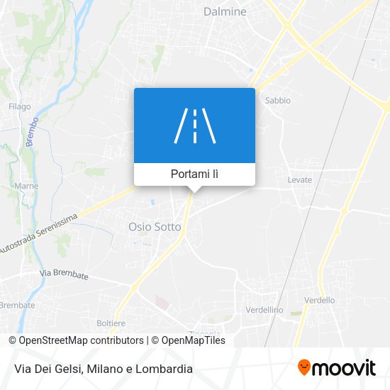 Mappa Via Dei Gelsi