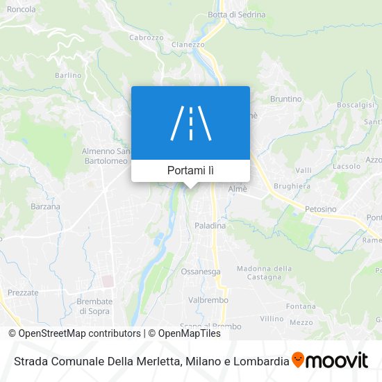 Mappa Strada Comunale Della Merletta