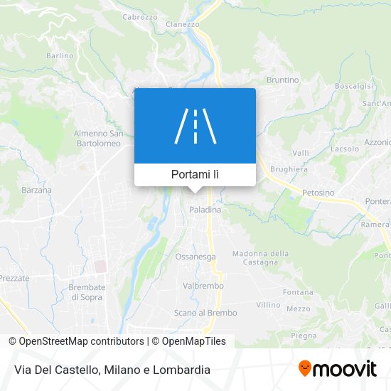 Mappa Via Del Castello