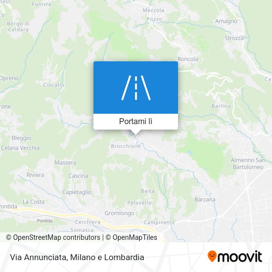 Mappa Via Annunciata
