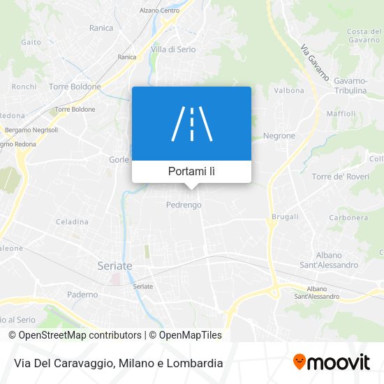 Mappa Via Del Caravaggio