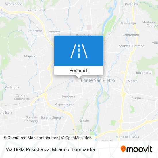 Mappa Via Della Resistenza