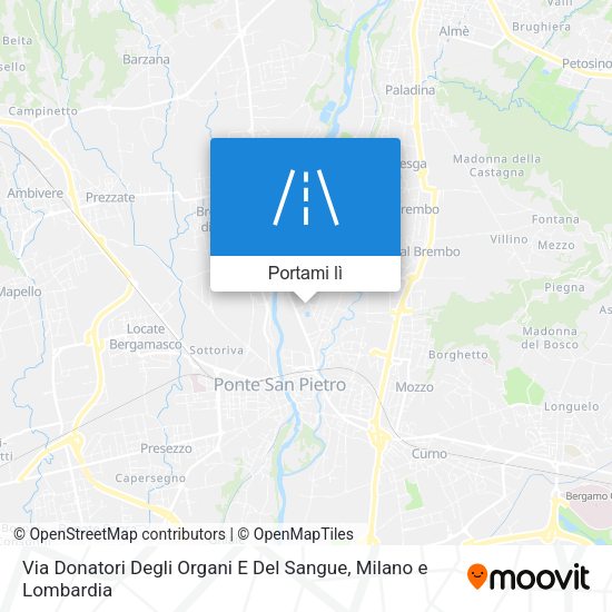Mappa Via Donatori Degli Organi E Del Sangue