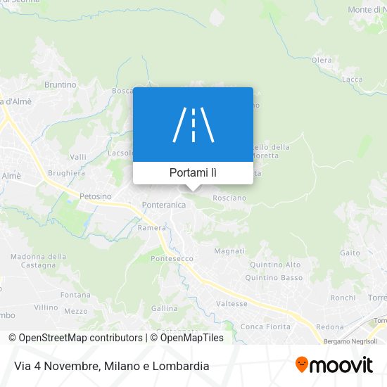 Mappa Via 4 Novembre