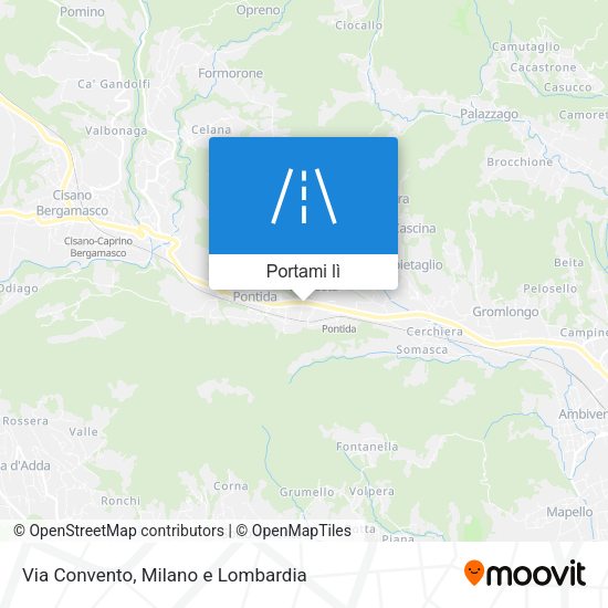 Mappa Via Convento