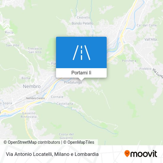 Mappa Via Antonio Locatelli