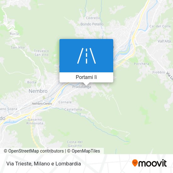 Mappa Via Trieste