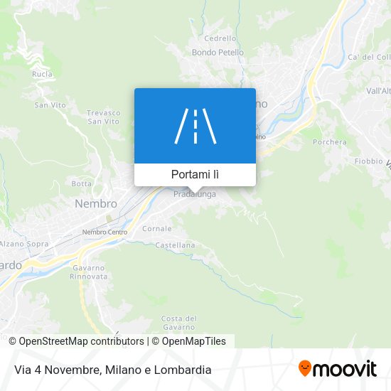 Mappa Via 4 Novembre