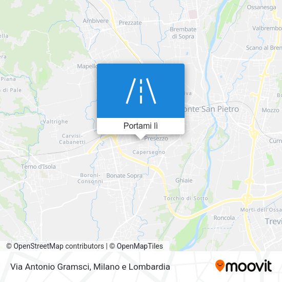 Mappa Via Antonio Gramsci