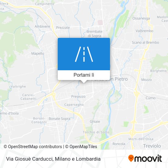 Mappa Via Giosuè Carducci