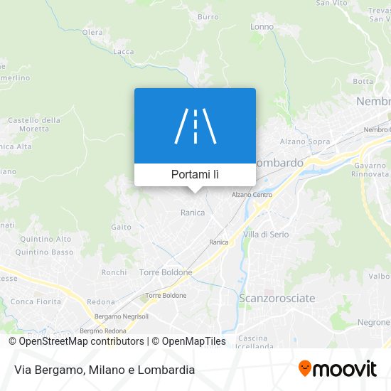 Mappa Via Bergamo