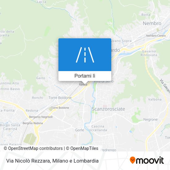 Mappa Via Nicolò Rezzara