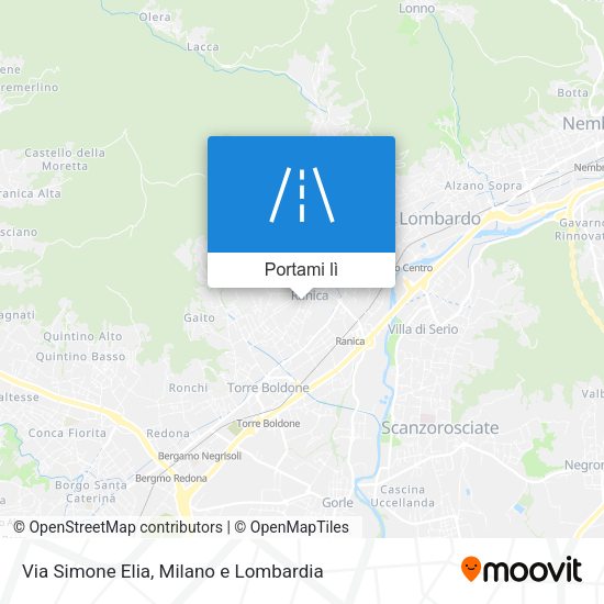 Mappa Via Simone Elia