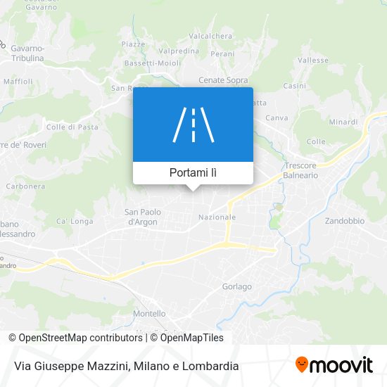 Mappa Via Giuseppe Mazzini