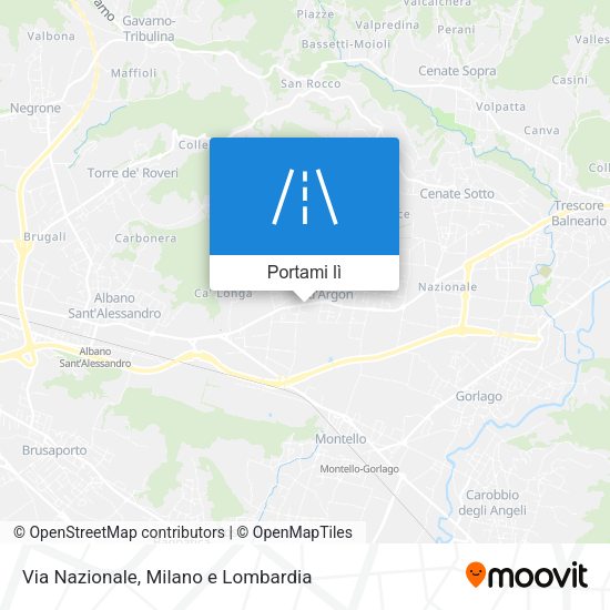 Mappa Via Nazionale