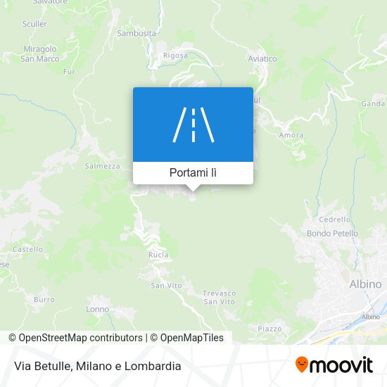 Mappa Via Betulle