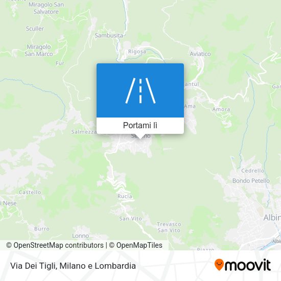 Mappa Via Dei Tigli