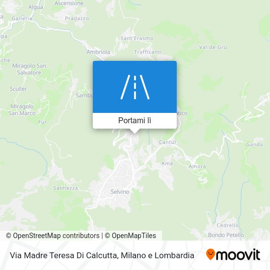 Mappa Via Madre Teresa Di Calcutta