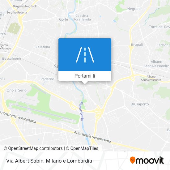 Mappa Via Albert Sabin