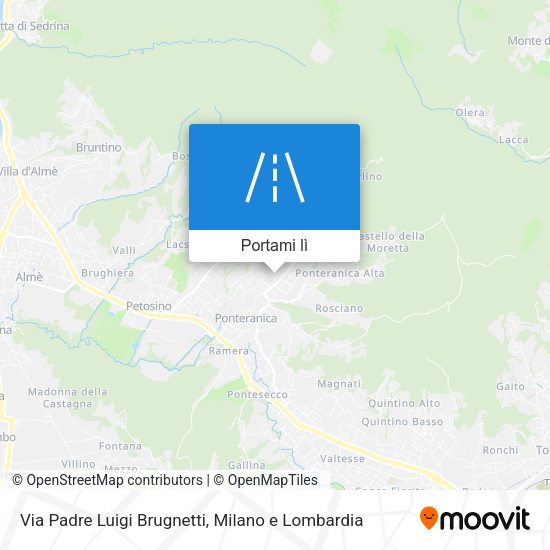 Mappa Via Padre Luigi Brugnetti