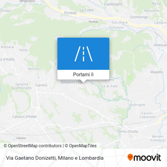 Mappa Via Gaetano Donizetti