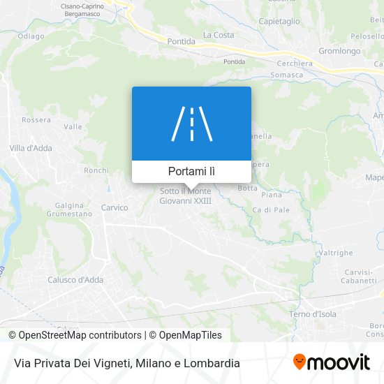 Mappa Via Privata Dei Vigneti